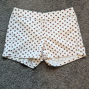 J.Crew white beetle shorts with pockets